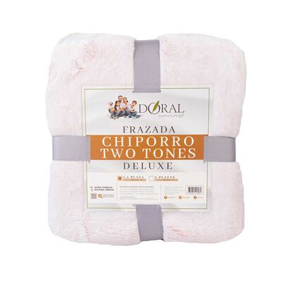 Frazada Poliéster Doral 1,5 Plazas Deluxe Rosa