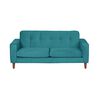 Sof&aacute; Latam Home Salermo Tela Velvet 3 Cuerpos Turquesa