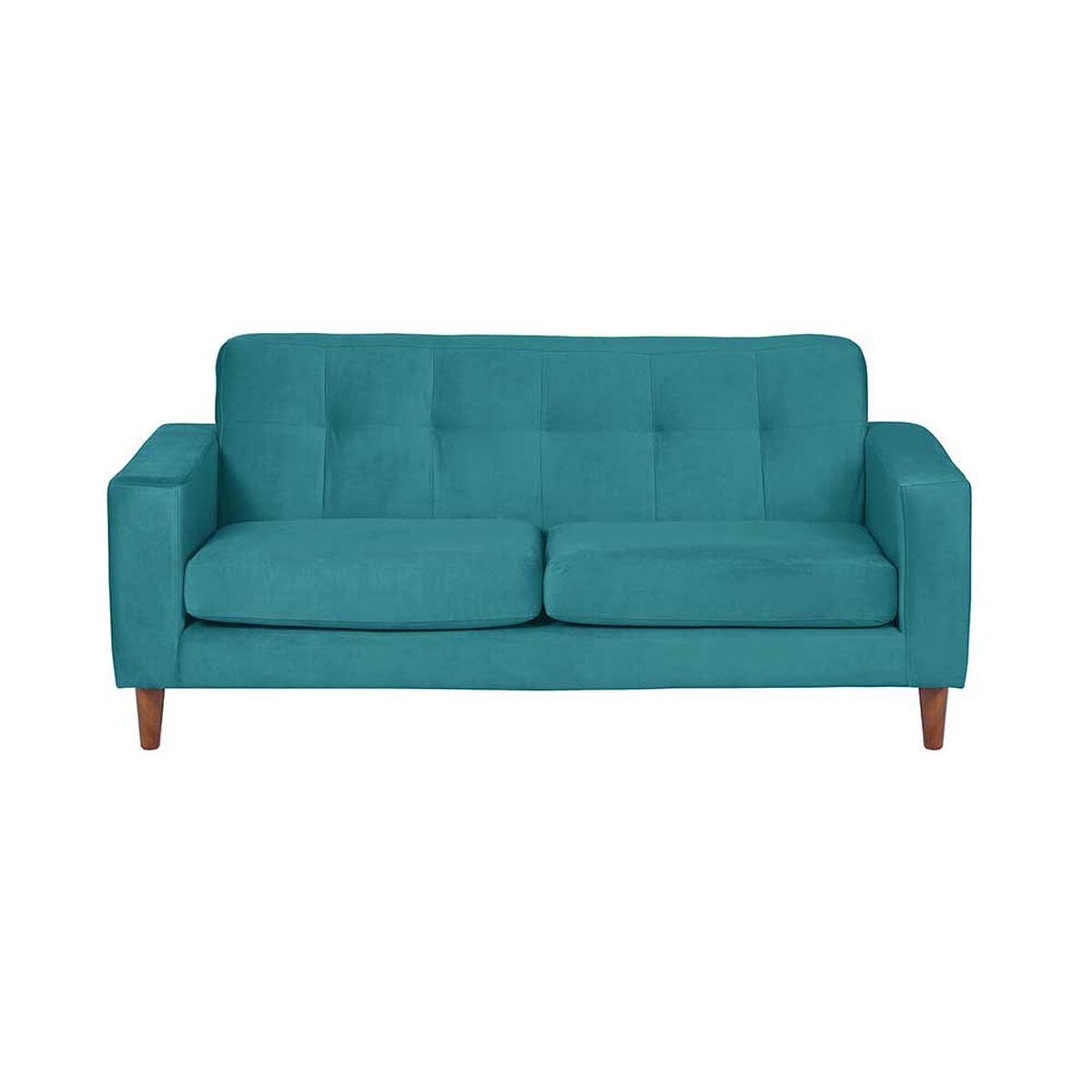 Sof&aacute; Latam Home Salermo Tela Velvet 3 Cuerpos Turquesa