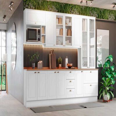 Imagen 2 del producto Kit Cocina Home Mobili Americana 12 Puertas 5 Cajones Natural