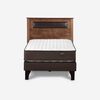 Cama Europea Rosen 1,5 Plazas New Ergo T + Respaldo Ferrara