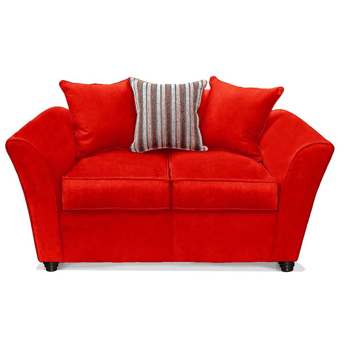 Sofá Elegant Detail Minesota 2 Cuerpos Tela Rojo