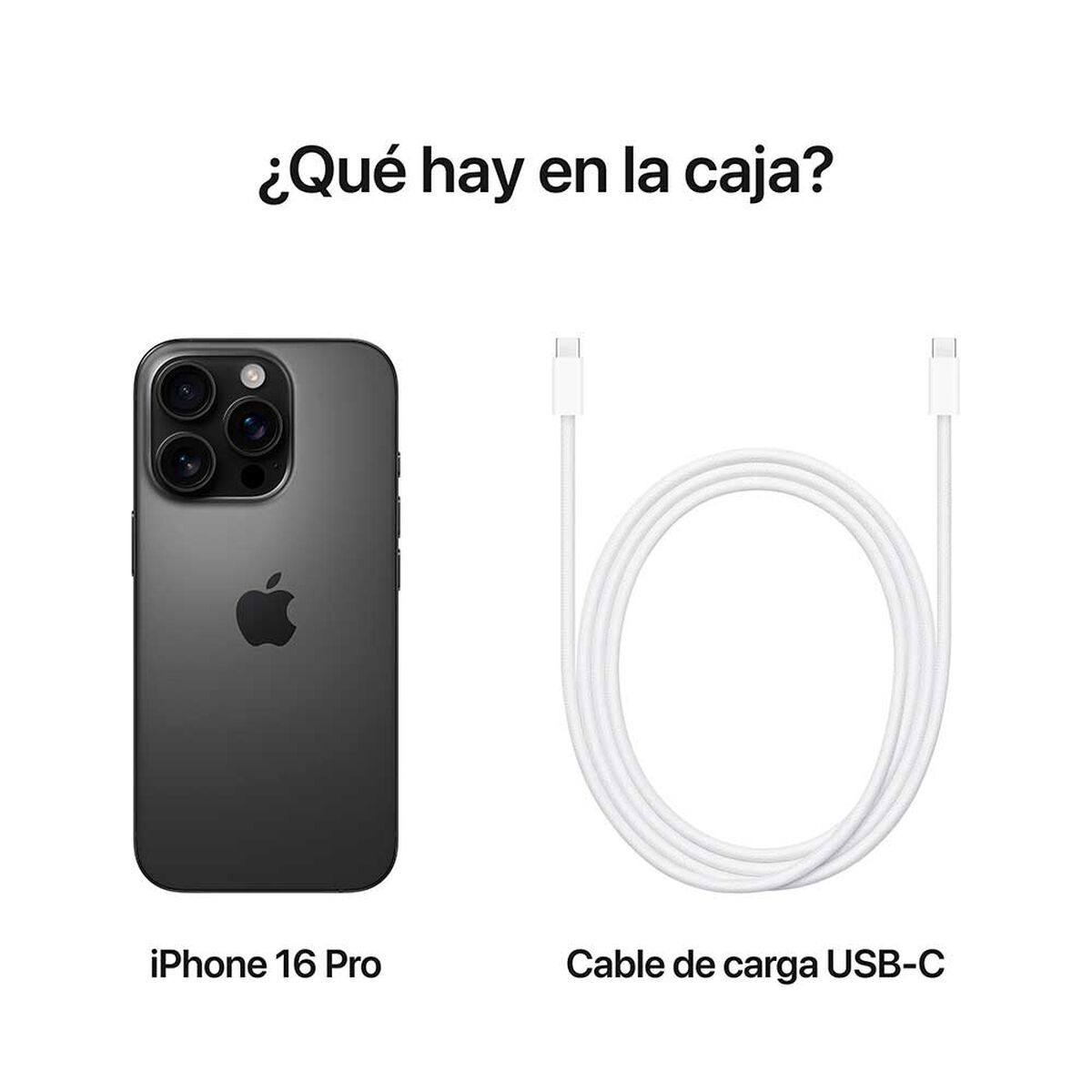 Apple Smartphone iPhone 16 Pro 128GB Negro Titanio 6,3" Liberado
