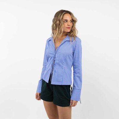 Blusa Rayas Manga Larga Mujer Icono