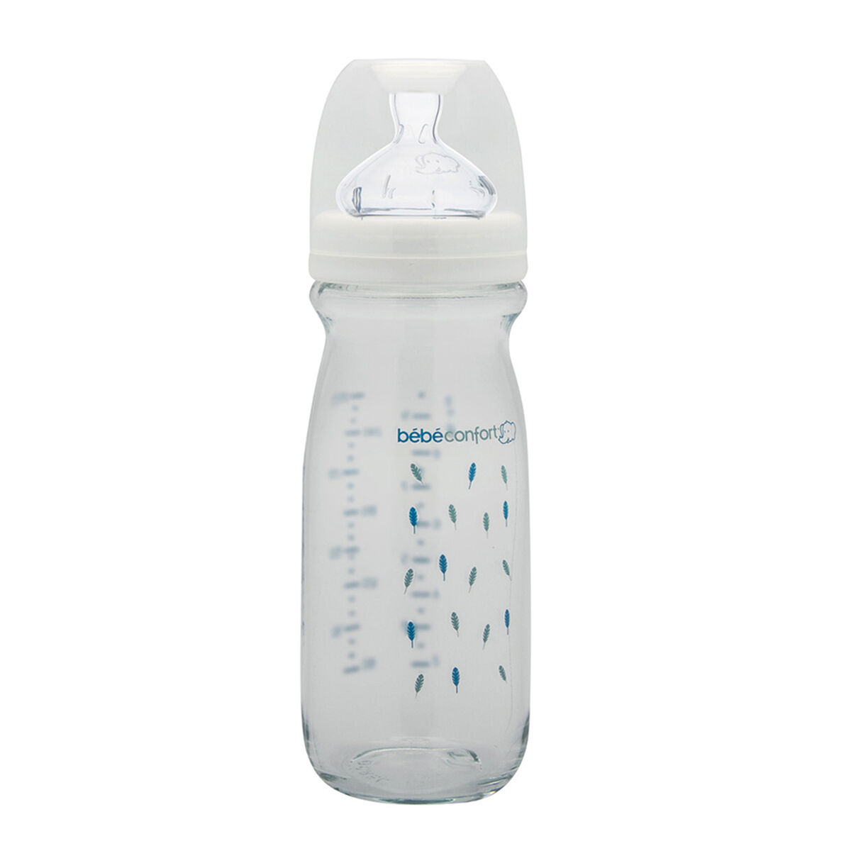 Mamadera de Vidrio Indians 270 ml Tetina Silicona Bebe Confort