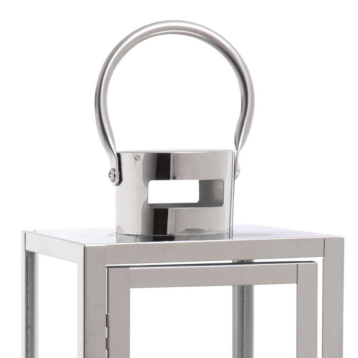 Set 3 Fanales Metal Vgo  57 x 18 cm Plateado