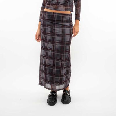 Falda Maxi Tartán Mujer Icono