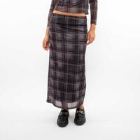 Falda Maxi Tartán Mujer Icono Burdeo-Pri