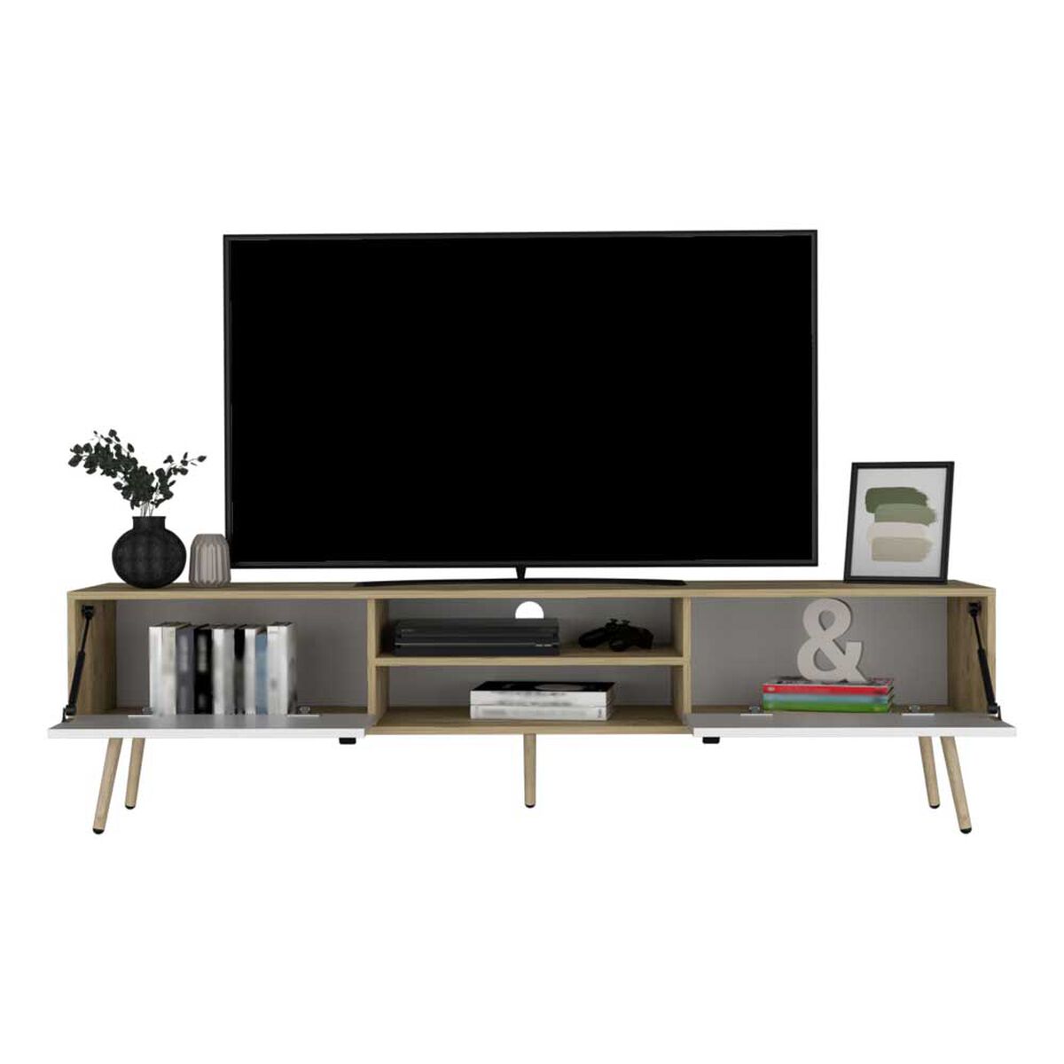 Rack TV TuHome Huna Hasta 75" Macadamia