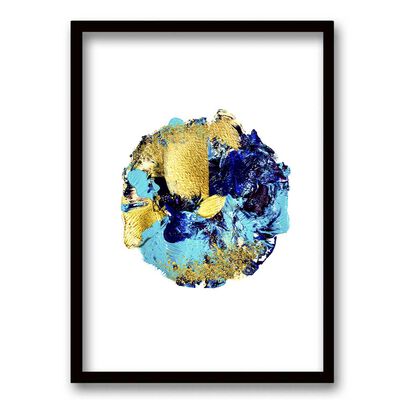 Cuadro Decorativo Retela Turquesa Circle 40 x 30 cm