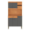 Kit Cocina Vekkahome Carla 5 Puertas Gris