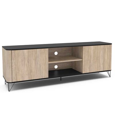 Imagen 2 del producto Rack TV Vekkahome Cartagen Hasta 75'' Café Negro