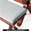Juego de Comedor Latam Home Sevilla Cadiz 2 Sillas + 2 Bancas Lino Gris Claro