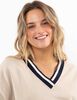 Polerón Oversized Con Estampado Mujer Icono