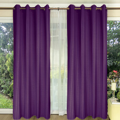 Combo Cortinas Doral Emilia 220 x 140 cm Lila