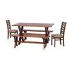 Juego de Comedor Latam Home Sevilla Murcia 2 Sillas + 2 Bancas Cuero Kentucky Beige