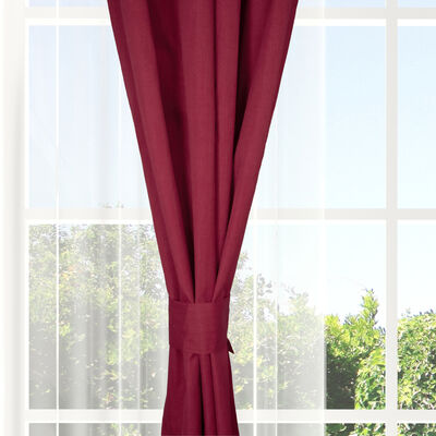 Imagen 2 del producto Set Cortinas Doral Amazon City  220 x 140 cm Rojo