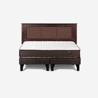 Cama Europea Rosen Base Dividida 2 Plazas Ergo T + Respaldo Rachel