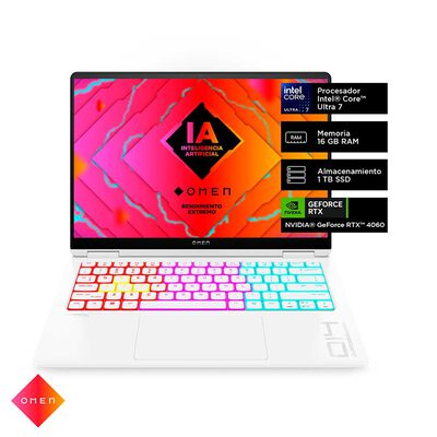 Notebook Gamer HP OMEN 14-fb0000la Intel Core Ultra 7 16GB 1TB SSD 14" NVIDIA RTX 4060