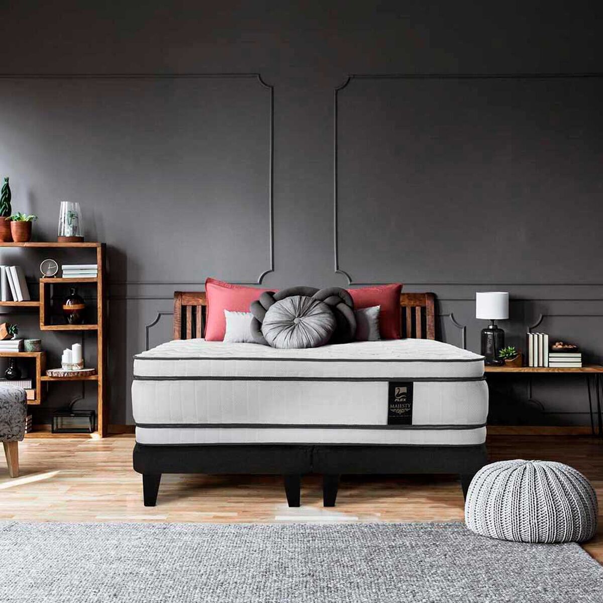 Cama Europea Flex 1,5 Plazas Majesty