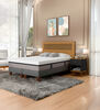 Combo Cama Europea CIC Base Dividida 2 Plazas Balance + Respaldo 2 Plazas + 2 Veladores Casanova Caroline Natural