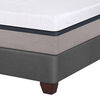 Box Spring Balance 2 Plazas Base Dividida + Mueble + Respaldo Eufrates