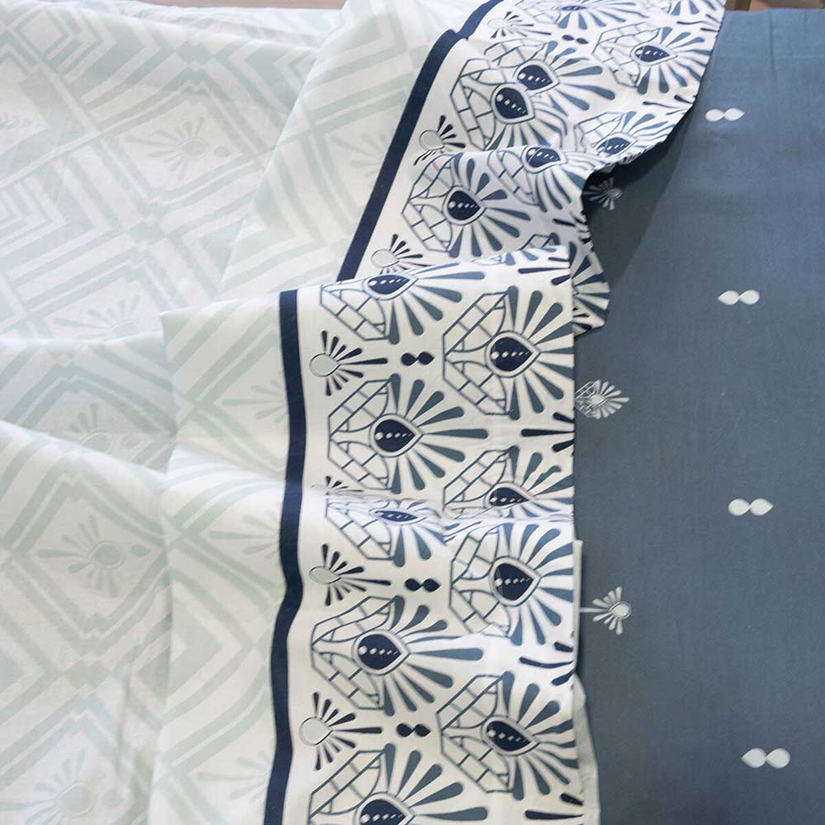 Juego de S&aacute;banas Doral 144 Hilos 1 Plaza Premium Mystic