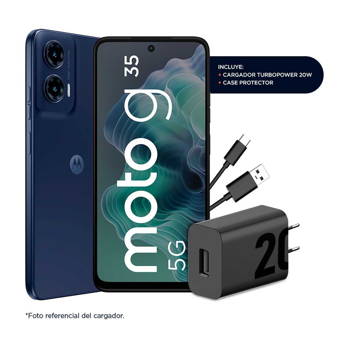 Smartphone MOTO G35 5G 128 GB 6,7" Negro Liberado