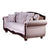 Sof&aacute; Tela Soft Velvet Latam Home Catania 3 Cuerpos
