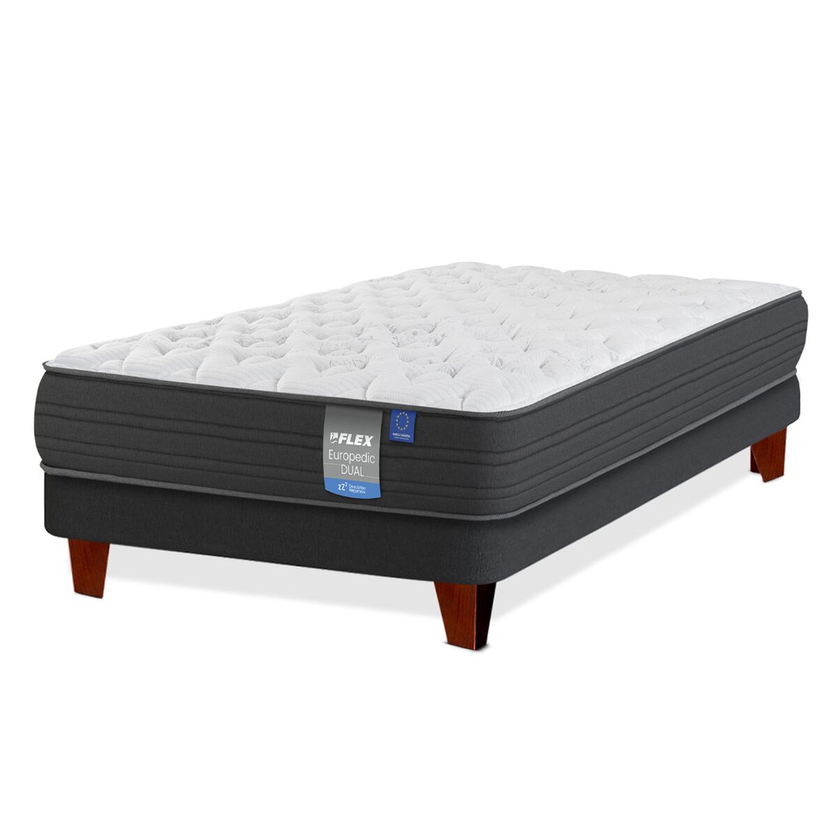 Cama Europea Flex 1,5 Plazas Europedic Dual