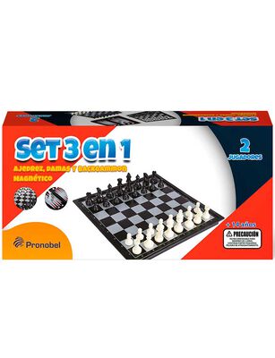 Imagen 1 del producto Juego de Mesa 3 en 1 Magnético Deluxe Pronobel