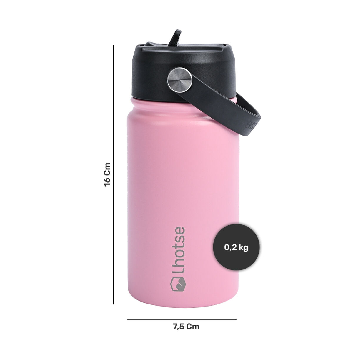 Botella Lhotse Térmica Rosado 360 ml