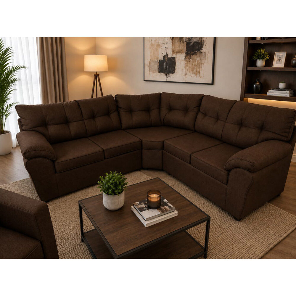 Seccional Diseño A&M Home Lebana 6 Cuerpos Café