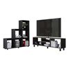 Combo Rack TV65 + Biblioteca TuHome Nomik Wengue Duna