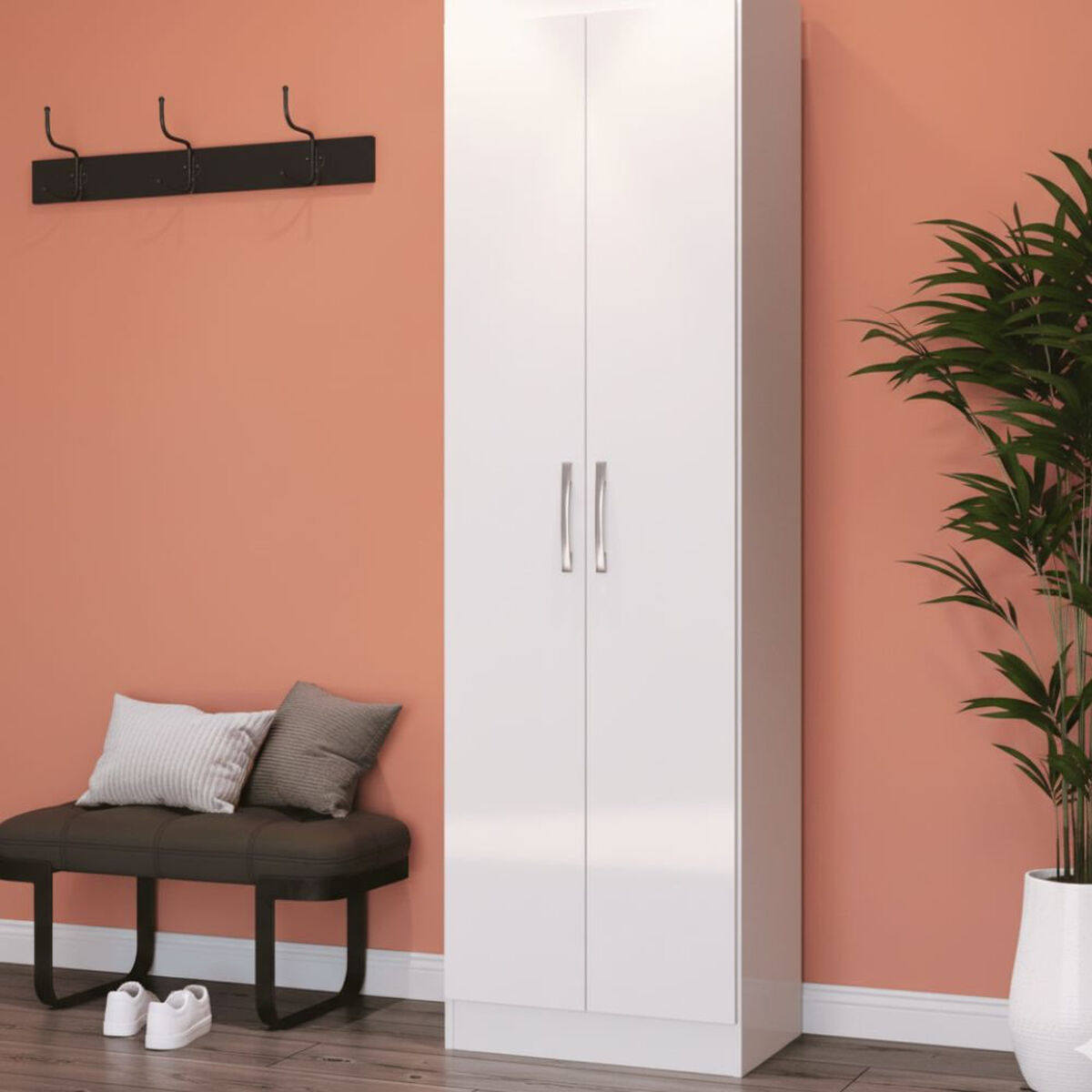 Cl&oacute;set Exit Multiuso 2 Puertas 4 Repisas Blanco