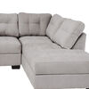 Seccional Derecho Muebles MPR Edimburgo 5 Cuerpos Gris Claro