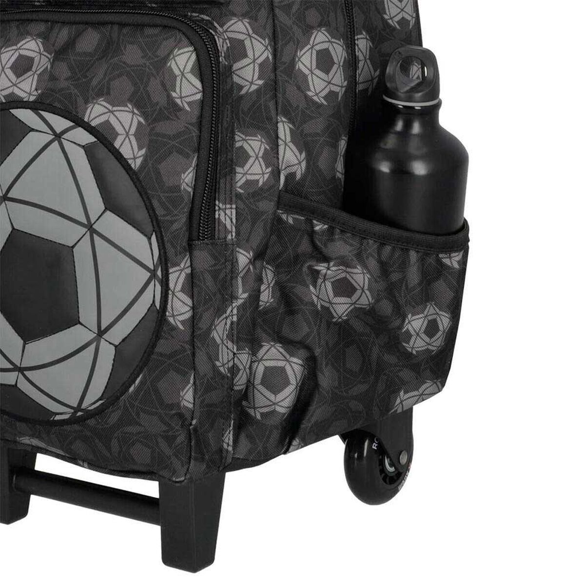 Pack Mochila con ruedas Xtrem Run 5XT F&uacute;tbol Negro