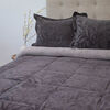 Cubrecama Doral Super King Gris Outboss Sherpa