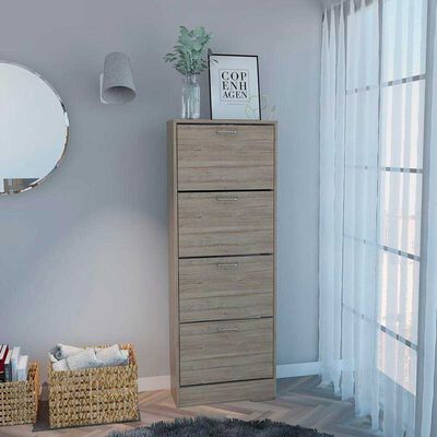 Imagen 1 del producto Zapatero TuHome Z-51 4 Cajones Duna/Blanco