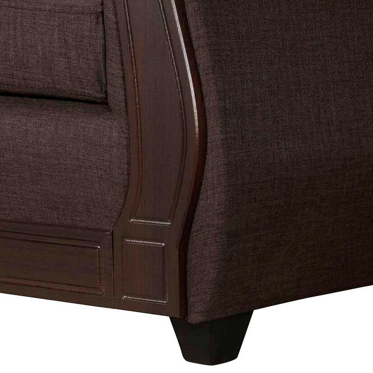 Juego de Living Black Factory Sofia 5 Cuerpos Caf&eacute;