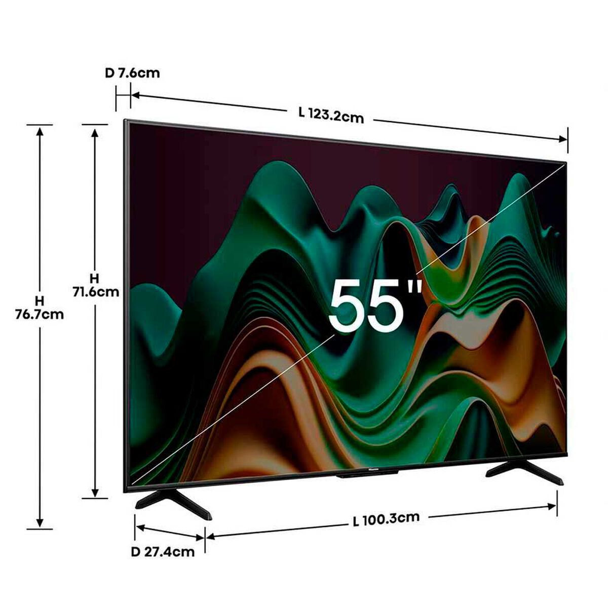 Mini LED 55" Hisense 55U6N Smart TV 4K UHD