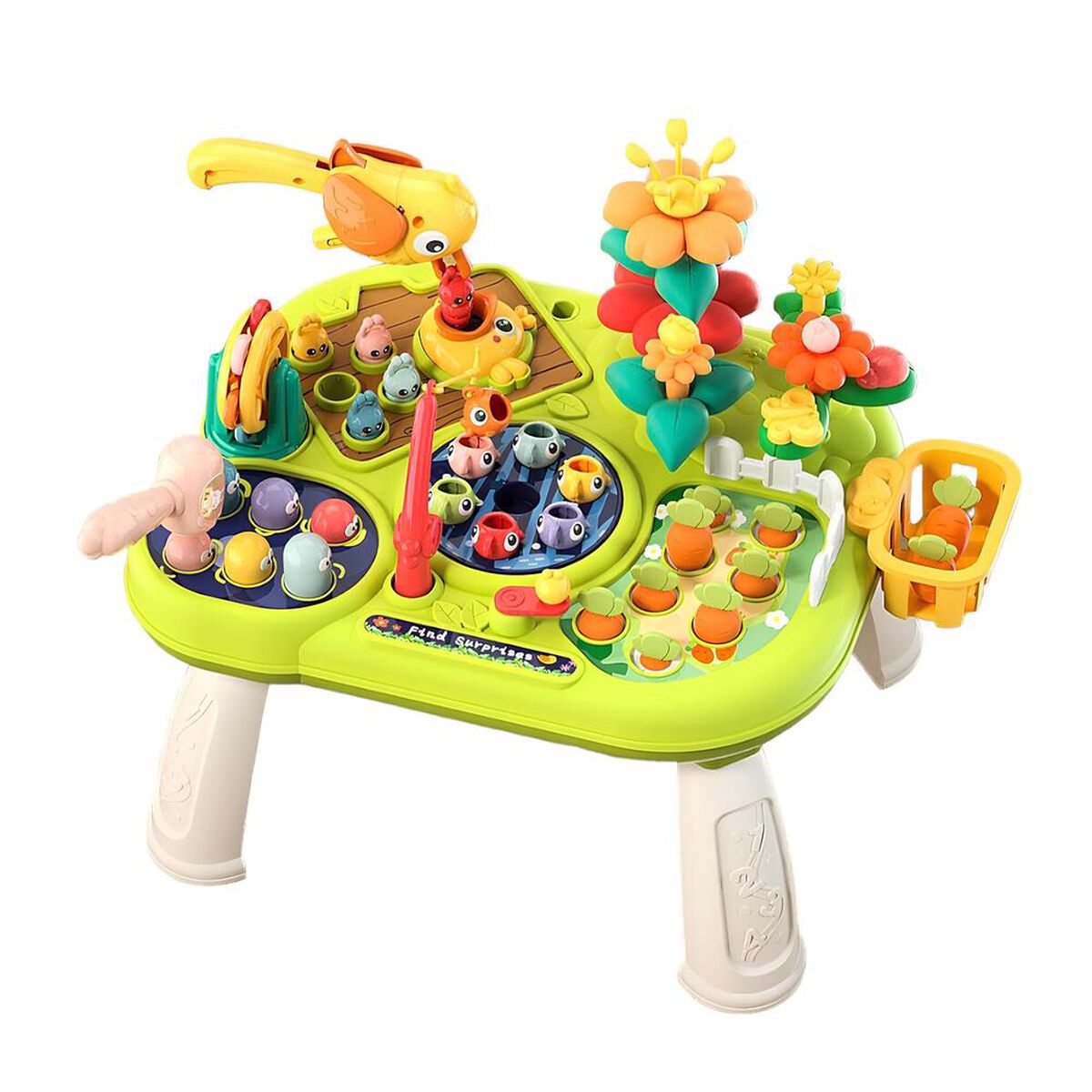 Mesa de Actividades Granja 42 x 48 cm Verde LuBabycas