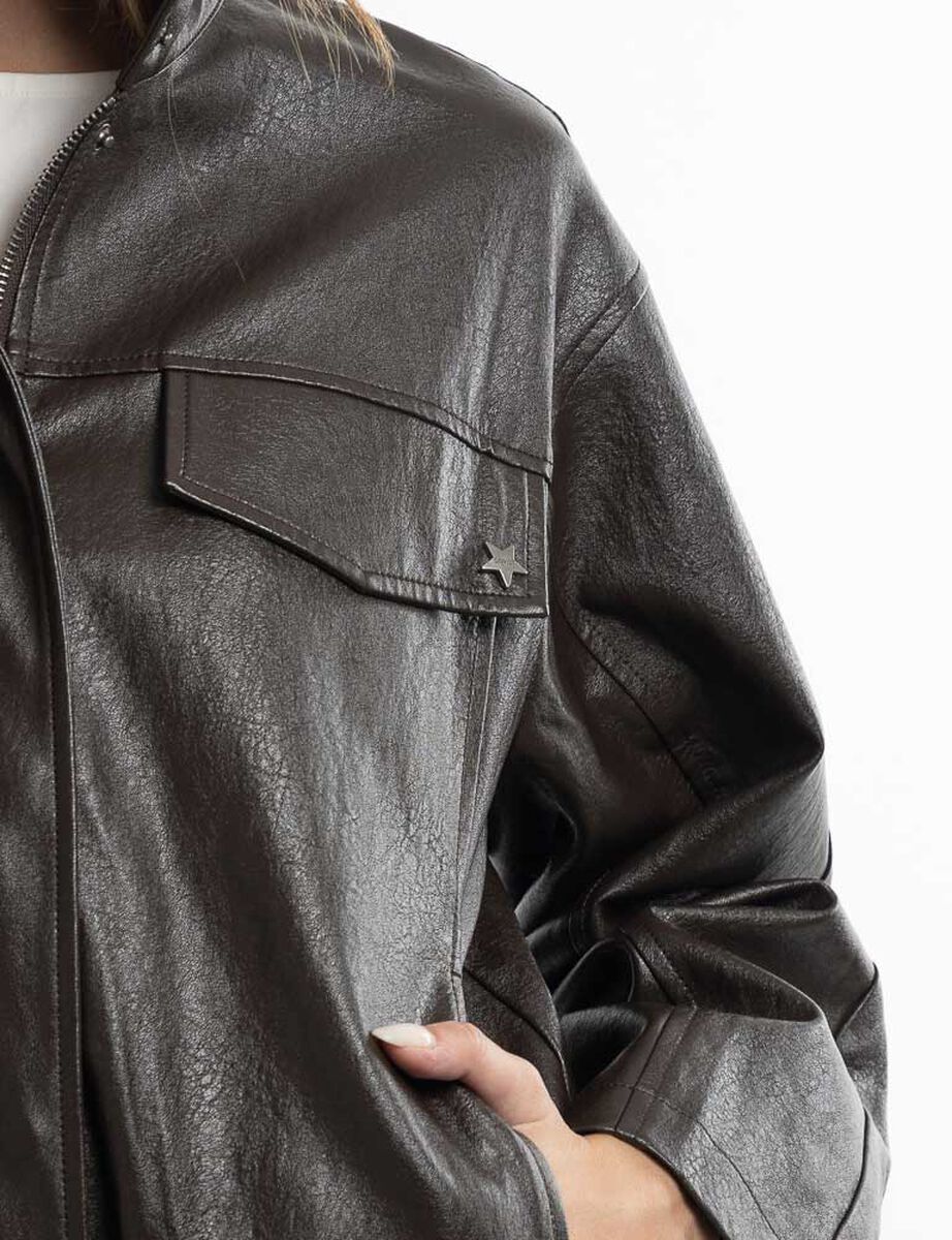 Chaqueta Ecocuero Mujer Soviet
