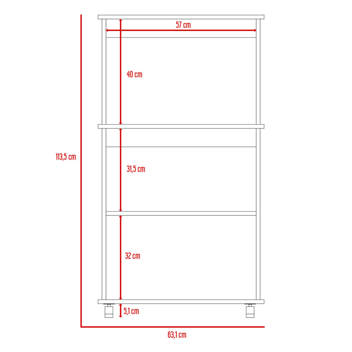 Mueble Cocina 36 + Barra de Cocina + Optimizador TuHome Kitchen