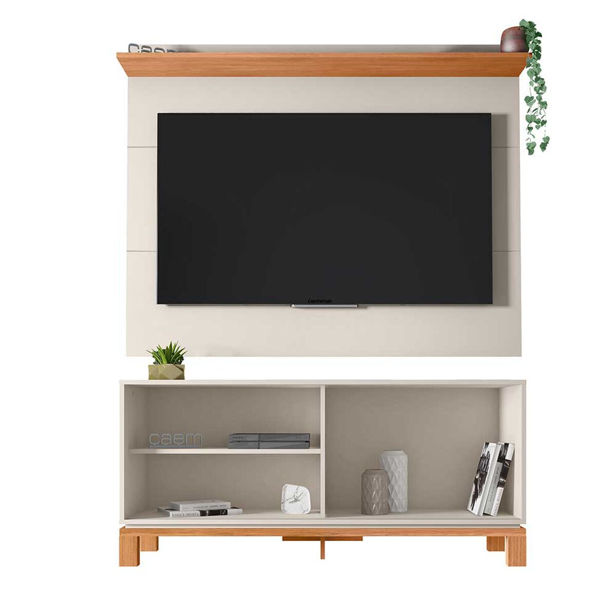 Panel TV 65" + Rack TV 55" Decocasa Mondrian Off White