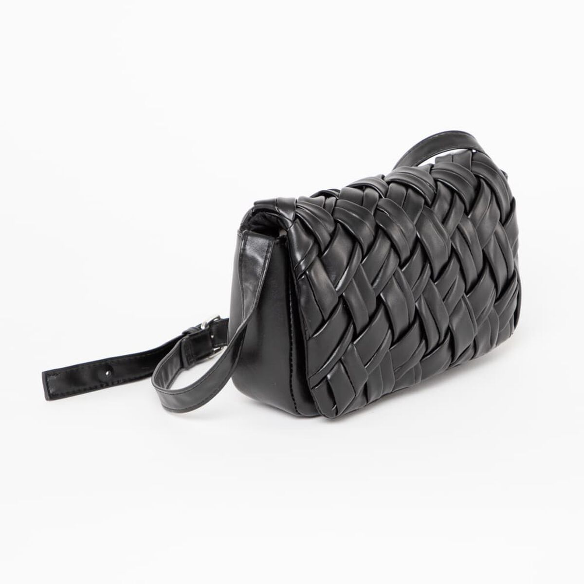 Bolso Cross Ecocuero Negro Fiorucci