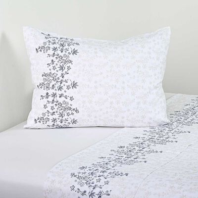 Imagen 1 del producto Juego de Sábanas Cannon 1,5 Plazas Pramini 200 Hilos Blanco