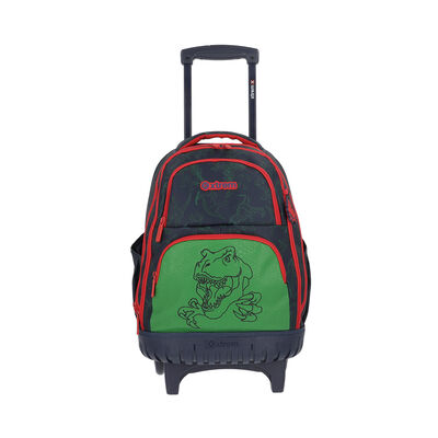 Mochila Con Ruedas Niño Cross 2.0 Dino Azul L Xtrem
