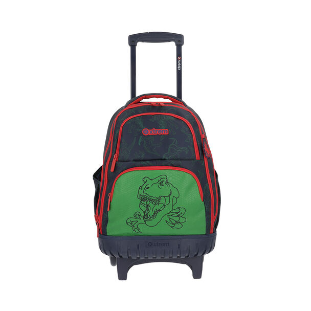 Mochila Con Ruedas Niño Cross 2.0 Dino Azul L Xtrem