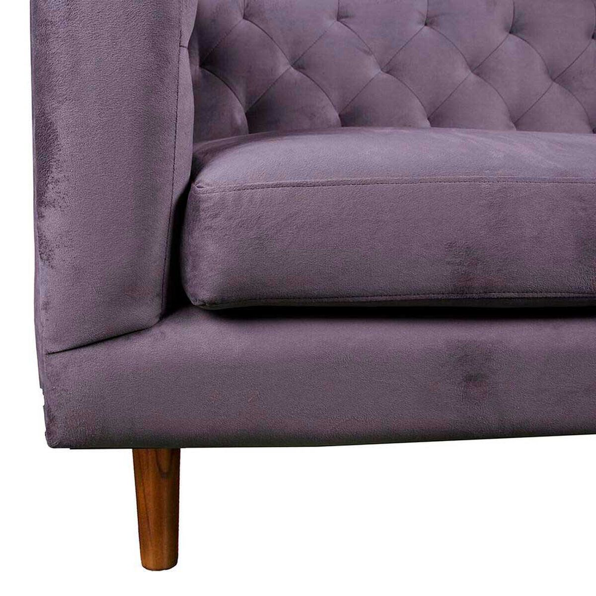 Sof&aacute; Tela Velvet Latam Home Brescia 3 Cuerpos